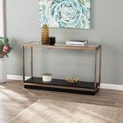 Southern Enterprises Jardon Metal and Glass Console Table, Gold