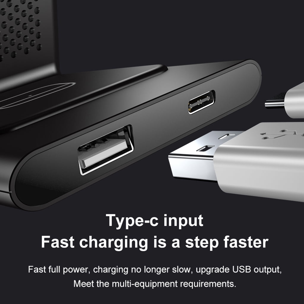 AOOOWER 3 in 1 Charging with Indication Function High Power Charger 15W for Android/for Apple/