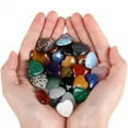thumbnail image 2 of 24 Packs Healing Crystals Heart Gemstones, Natural Heart Shaped Rocks, Heart Shaped Crystals, Assorted Puffy Crystals and Stones for Meditation, Yoga, Decoration, Great Gift for Women #A060, 2 of 9