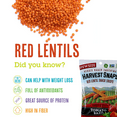 thumbnail image 6 of Harvest Snaps Red Lentil Vegetable Snack Crisps Tangy and Zesty Tomato Basil Flavor Deliciously Baked and Crunchy Snacks with Plant Protein and Fiber 2oz - Pack of 3, 6 of 6