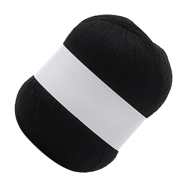 Injueey Hilo de Tejer Cuerda de Tejer Mezclada Cordón de Macramé Grueso para Manualidades de Ganchillo Cuerda para Hacer Bricolaje, Negro Tela de costura y artesanía Negro