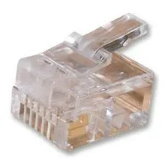 Pack of 10 7001-6P6C Connector Telephone and Telecom Modular Plug 6 Terminal 1 Port