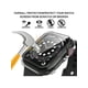 thumbnail image 4 of 2pcs Fashionable Unisex Black Pc Smart Watch Case 2-in-1 Ultra-thin Tempered Glass Screen Protector Film And Case, Compatible With Apple Watch Cover 38/40/41/42/44/45mm, Compatible With Se/9/8/7/6/5/4, 4 of 4