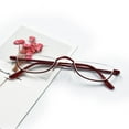 thumbnail image 3 of 3 Pairs Reading Glasses Spring Hinges Half Moon Semi Rimless Readers, 3 of 5