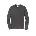 thumbnail image 5 of Port & Company Long Sleeve Fan Favorite Tee-L (Charcoal), 5 of 6