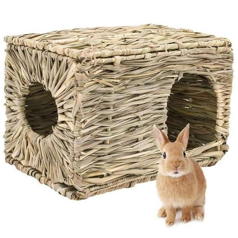 Guinea Pig Hedgehog Handmade Natural Woven Hideaway Foldable Chew