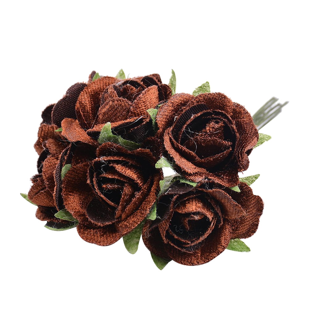 Yesbay 1 Bouquet Artificial Rose Silk Flower DIY Garden Party Wedding Photography Decor,Tan ...