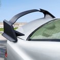 thumbnail image 4 of Ikon Motorsports Trunk Spoiler Compatible With 2006-2011 Honda Civic Sedan 4-Door Type R Style ABS Plastic Matte Black Trunk Spoiler Lip Wing Rear Tail Lid Deflector Bodykits, 4 of 6