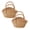 Brown-2Pcs, variant on Large Wicker Basket, Handmade Natural Willow Woven Basket with Handles, Portable Storage Basket for Picnic Garden Vegetables, Easter Wedding Gift Camping, Sturdy
