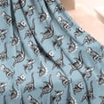 thumbnail image 4 of Blue Dinosaur Skeletons Pattern Blanket,Comfortable Soft Lamb Wool Throw Blanket,All Season,Warm Lightweight Blankets for Sofa Bed Couch Living Room Chair,50"x60", 4 of 4