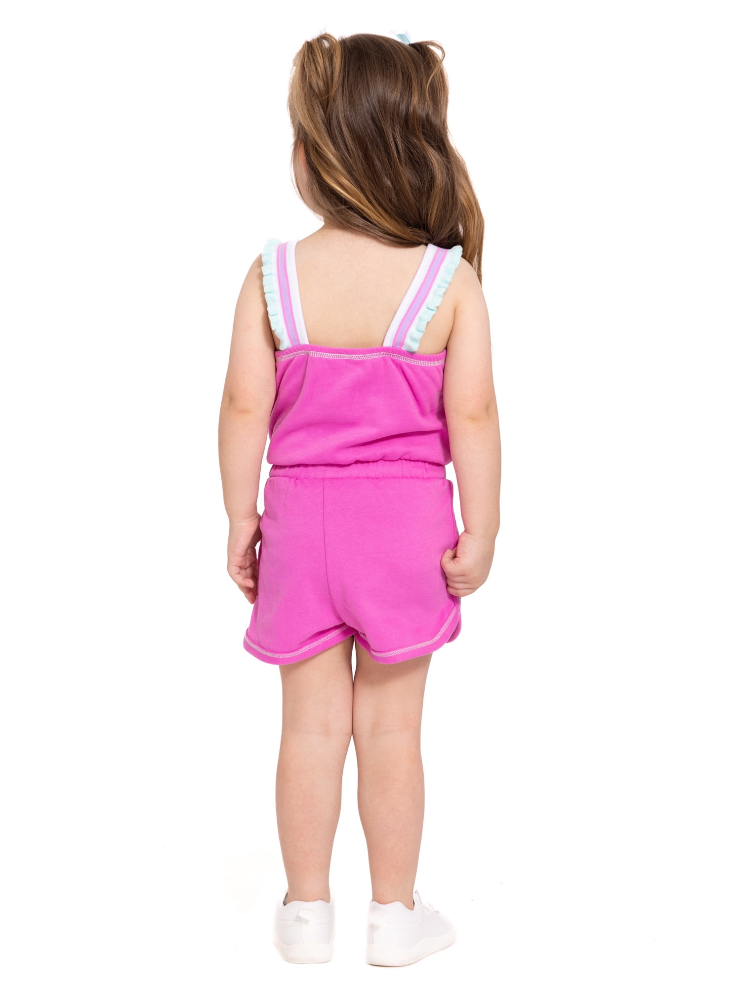 Monster Jam Toddler Girls Sleeveless Graphic Romper, Sizes 12M-5T