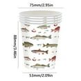 thumbnail image 2 of Yooshoverk Fishing Theme Tableware, Disposable Paper Set, Tablecloth and Cups, Outdoor Party Celebration, 2 of 9