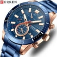 thumbnail image 6 of CURREN New Style Watches for Men Sport Stainless Steel Wristwatches with Luminous Point Quartz Movement Clock for Male, 6 of 6