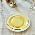 thumbnail image 2 of STP GOODS Borosilicate Glass Round Dinner Plate Set of 4 Pcs 9.25" (23.5 cm) Glass Stackable Appetizer Serving Plates for Salad Dessert Home Kitchen, Dinnerware, Yellow, 2 of 10