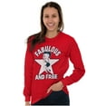 thumbnail image 5 of Betty Boop Cartoon Fabulous and Free Women's Long Sleeve T Shirt Brisco Brands M, 5 of 6