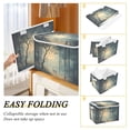thumbnail image 2 of Yayeee Collapsible Cube Storage Bin with Lid Fabric Closet Decorative Basket with Handles, Retro Forest, 2 of 7