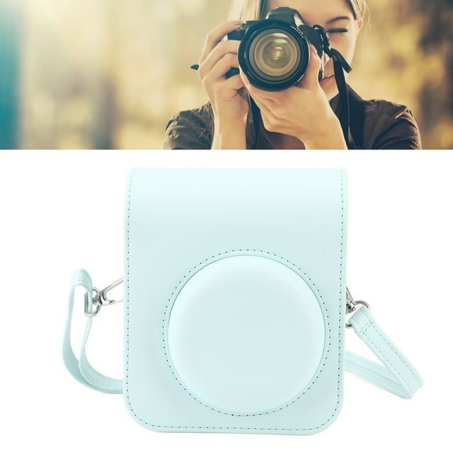 Mini Instant Camera Protective Bag Soft PU Camera Case With Adjustable Shoulder Strap for Mini 12 Cameras
