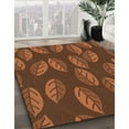 thumbnail image 3 of Ahgly Company Machine Washable Indoor Round Transitional Saffron Red Area Rugs, 5' Round, 3 of 7
