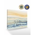 thumbnail image 2 of Yellow Blue Ombre Wall Art for Living Room,Canvas Picture Wall Decor for Bathroom Bedroom,Abstract Modern Art Fluid Striped Painting Artwork for Office Kitchen Hallway Dining Room Home Decor 24"x32", 2 of 8