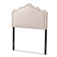 thumbnail image 1 of Bowery Hill Contemporary Velvet Twin Headboard in Light Pink, 1 of 6