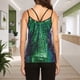 thumbnail image 4 of Top de lentejuelas para mujer para discoteca: tirantes ajustables, cuello en V, corte A, poliéster, fiesta/día a día, tallas de la S a la XXL., 4 of 5