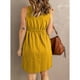 thumbnail image 1 of Vestido con cuello en V para mujer,Vestido corto para mujer, Vestido corto sin mangas con cuello en V, Vestido corto sin mangas, Rendimiento lleno de energía, 1 of 5