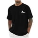 thumbnail image 1 of Camisetas de Manga Larga para Hombre Impresión de Algodón Cuello Redondo Moda Casual Camiseta de Manga Corta, Top de Verano Suave, 1 of 6