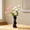 Black, variant on Twisted Geometric Flower Vase, Tall Vase On Floor for Home, 12.6 Inch 1 Pack Minimalist Single Stem Vase, for Home Office Table Decor Wedding Centerpieces