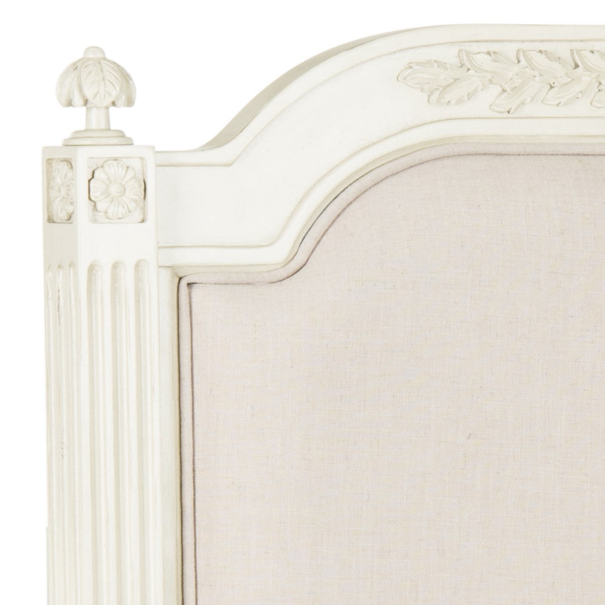 SAFAVIEH Rustic Wood Traditional Upholstered Headboard, Twin, Taupe