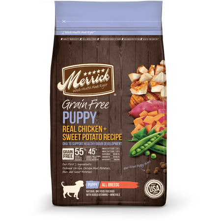 Merrick Grain-Free Puppy Recipe Dry Dog Food, 25