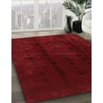 thumbnail image 3 of Ahgly Company Machine Washable Indoor Rectangle Abstract Tomato Red Area Rugs, 8' x 12', 3 of 7