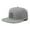 Grey Flatbill, variant on LBC (Long Beach California) - hat for Men and Women - Snapback Trucker Baseball Cap (All White)