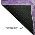 thumbnail image 3 of Addison Rugs Mayfield Washable Transitional Modern Purple Rectangle Rug, 2'6" x 3'10", 3 of 6