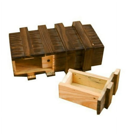 LOLIPPYY Lockable Box Wooden Box with Secret Drawer Design for Home Use 1Pack