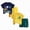 BA2 A, variant on Boys Clothes Size 5T Outfits Toddler Boys Outfit Sets- Short Sleeve Soft Casual Kids Summer Clothes Cotton T Shirts and Shorts Dark Blue Size 6T