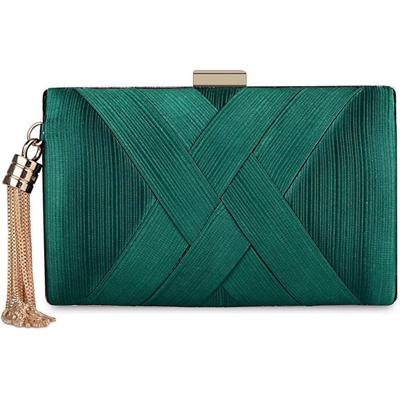 Jinsinto Tassel Evening Bags Clutch Purses for Women for Wedding Prom Night out Party