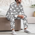 thumbnail image 7 of Lsque Happy Football Pattern Long Sleeve Pajama Set for Men - Soft 2-Piece Sleepwear and Loungewear Set with Pockets, Comfy Nightwear-Medium, 7 of 7