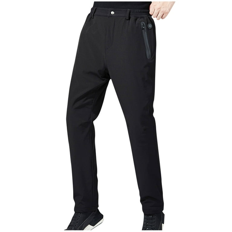 KIHOUT Deals Men Casual Solid And Windproof For Charging Smart Outdoor  Electric Heating Pants 