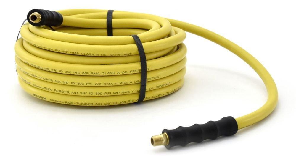 Blubird Oilshield Next-Gen 3/8 Inch X 50 Ft. Rubber Air Hose Assembly