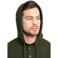 thumbnail image 6 of Wrangler Workwear Men's Texture Fleece Pullover Henley Hoodie, Size S-3XL, 6 of 11