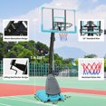 thumbnail image 7 of SHINPT Portable Basketball Hoop Outdoor, 7.5-10 ft Height Adjustable Basketball Hoop Outdoor for Kids Youth and Adults in Backyard, 44 inch Basketball Hoop with Wheels, Larger Base, 7 of 7