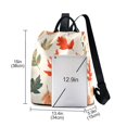 thumbnail image 3 of FORMRS Women's Travel Backpack Purse Anti-Theft Hidden Pockets Casual Shoulder Bag, Red Autumn Leaves, 3 of 7