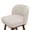 Linen Beige, variant on Carolayne 26" Bar Stool Set of 3 with Upholstered Back, for Home Kitchen, Linen Beige