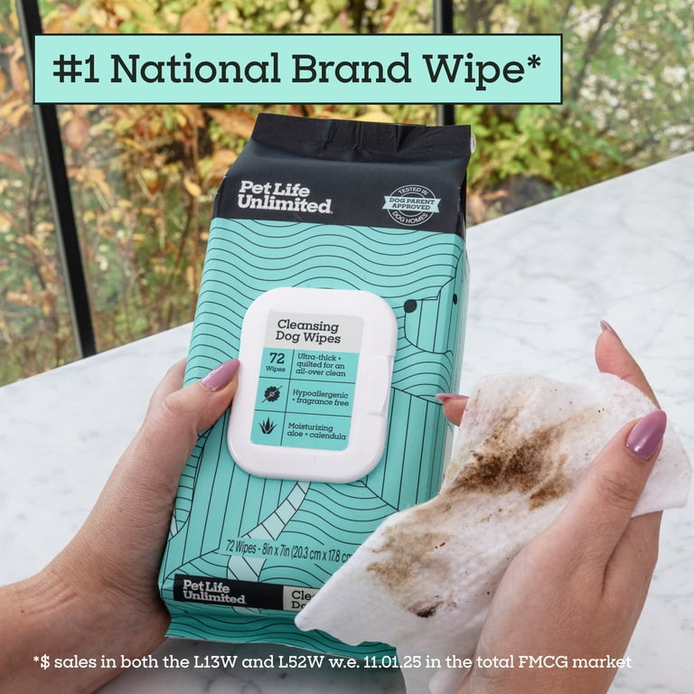 Fragrance-Free Quilted Dog Grooming Wipes, 72 Count photo 6