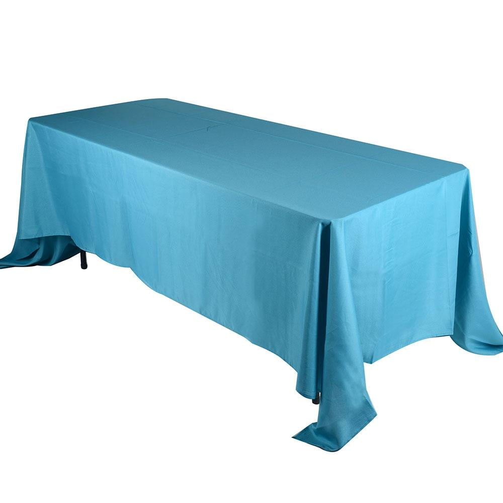 Turquoise- 70 x 120 Rectangle Polyester Tablecloths - ( 70 inch x 120 inch ) - Walmart.com