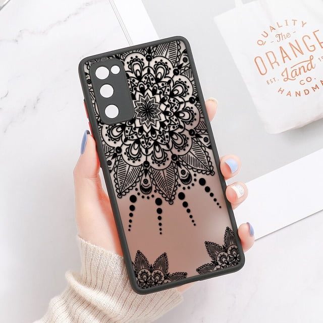 Funda de Mandala para Samsung S20 FE, carcasa dura mate para Samsung Galaxy S23 Ultra S22 S21 FE A53 5G A33 A13 A54 A34 A52 A12 Fivean unisex