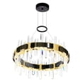 thumbnail image 3 of CWI Lighting Lustre Intégré LED Aya Perle Noire, 3 of 6