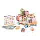 thumbnail image 5 of Juguetes de carrito de helados Vehículo de helados de madera Juego interactivo de simulación Camión de comida Juego de rol para niñas Niños en edad, 5 of 9
