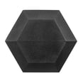 thumbnail image 3 of Mancuernas de hierro fundido con revestimiento de goma negra hexagonal de 15 libras (7 kg) x 2, 3 of 8