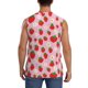 thumbnail image 4 of Fotbe Hand Drawn Strawberry Men's Camiseta sin Mangas Estampada para Hombres, Playera Casual para Gimnasio, Entrenamiento, Playa-XX-Large, 4 of 7